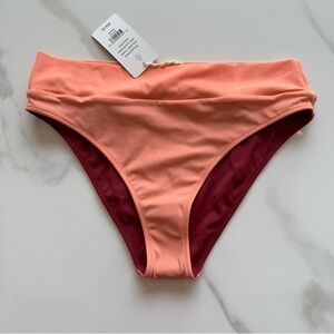 NWT UpWest Reversible Mid Rise Colorblock Swim Bottom Size Small
